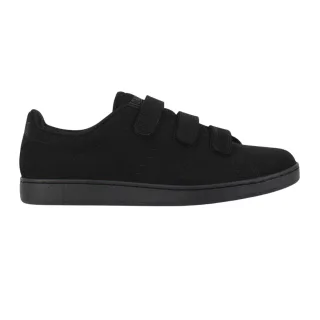 Lonsdale - "Leyton" Sneaker für Herren, Dreifachriemen, Flach (Schwarz)