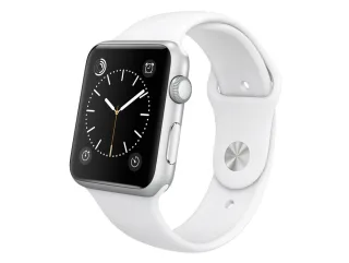Apple Watch Sport [inkl. Sportarmband weiß] 42mm Aluminumgehäuse silber