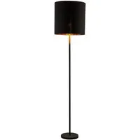 Lindby Stehlampe Nymar, Schwarz IP20, 1 x 60 W