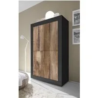 Home affaire Highboard Basic Höhe 162 cm, Breite 102 cm, Kommode 4 Türen, Hochkommode, Metallgriff, moderne Rahmenoptik, viel Stauraum, Farbauswahl