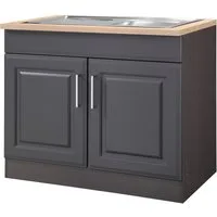 KOCHSTATION Spülenschrank KS-Stockholm hochwertige MDF-Fronten