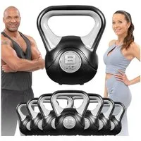 Miweba Sports Kettlebell Kettlebell KB200 - verschiedene Varianten, (Anti-Rutsch-Griff - Hartgummifüße - wasserabweisend - geräuscharm - hochwertige Sand-Zement-Mischung - Profi Fitness Schwunghantel Indoor & Outdoor Workout Ganzkörpertraining Kugelg