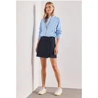 STREET ONE Jeansrock Sommer Denim Rock in Wickeloptik