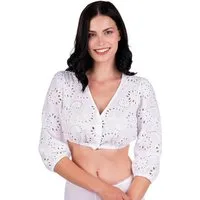 Hammerschmid Dirndlbluse Dirndlbluse - ANKE - weiß