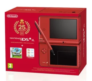 Nintendo DSi XL 25th Anniversary Edition [inkl. New Super Mario Bros] rot
