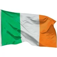 PHENO FLAGS Flagge Irland Flagge - Irlandfahne 90 x 150 cm, Strapazierfähige Fahne für Fahnenmast, mit 2 Ösen