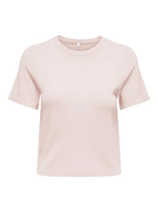 ONLY - ONLEFFIE LIFE SS O-NECK KNT Romance Rose - Gr. - XS