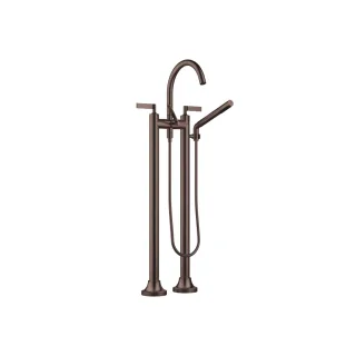 Dornbracht Wannen-Zweilochbatterie für freistehende Montage VAIA 25943819 Dark Bronze gebürstet,2594 25943819-43