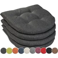 sunnypillow Stuhlkissen 4er Set Auflage 40x40 für Stühle, Bänke in Haus und Garten dick 5cm, Sitzkissen Sitzauflage Stuhlauflage Gartenkissen Esszimmerstuhl
