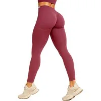 Smilodox Leggings Amaze Pro mit Scrunch-Effekt, High Waist V-Shape Sport & Yogahose Seamless Push Up Booty Fitnesshose Blickdicht Yoga Gym Figurformend