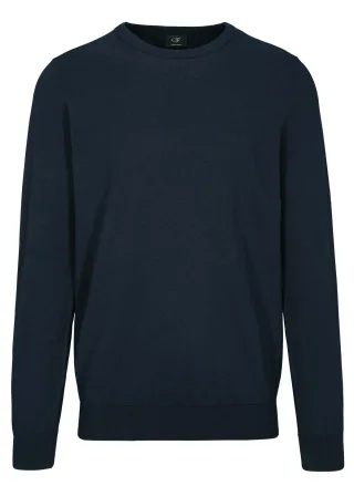 COMMANDER Finest Clothing - Rdh.-Pullover , 1/1 Arm dark navy mel. - Gr. - M