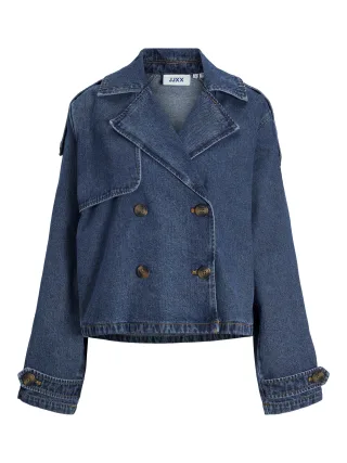 JJXX - JXCARLIE SHORT LS DENIM TRENCHCOA DNM SN medium blue denim - Gr. - XS