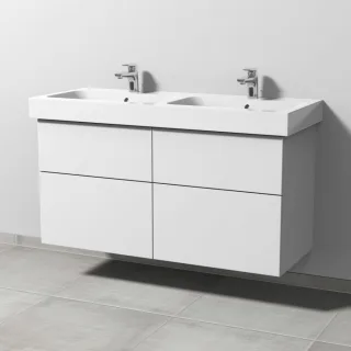 Sanipa 3way Waschtischunterbau zu Geberit iCon Waschtisch mit 4 Auszügen, Weiß-Soft SM65643