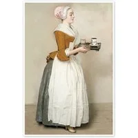 Posterlounge Wandbild Das Schokoladenmädchen, Jean Etienne Liotard, erhältlich als Poster, Leinwandbild, Wandsticker oder Acrylglasbild