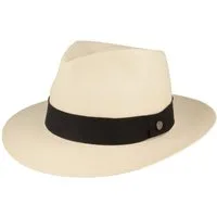 Breiter Strohhut Bogart Panama Hut mit UV-Schutz 50 & Ripsband