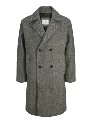 JACK&JONES - JPRBLAQUEST DOUBLE BREASTED WOOL COAT grey - Gr. - S