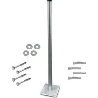 ARLI SAT-Halterung, (Standfuss 1m mit Sat Mastfuß + Schrauben & Dübelset)