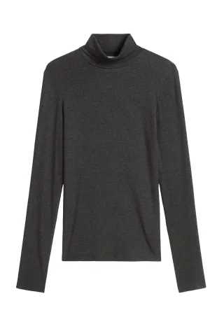 Marc OPolo Casual - Longsleeve regular aus TENCEL™ Modal grau - Gr. - S