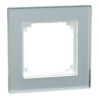 Echtglasrahmen 1-fach, Abdeckung transparent, Retail