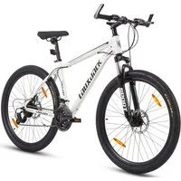 Lauxjack Mountainbike Lauxjack Fahrrad 26 & 27.5 Zoll für Damen und Herren, Kettenschaltung, 21 Gang, Kettenschaltung, 21 Gang Shimano, Mountainbike mit Scheibenbremsen, Sportliches Design