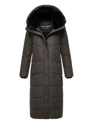 Navahoo Damen Winter Steppmantel Hingucker – Extra Lang & Warm