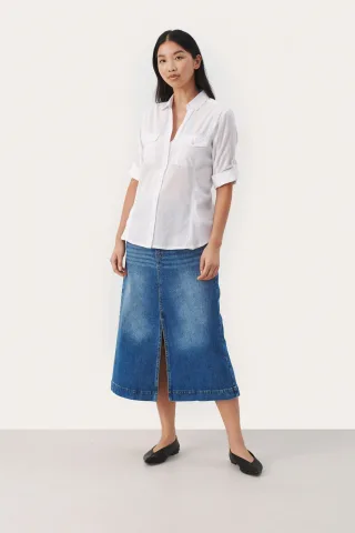 Langarm - Hemd Relaxed fit Bright White