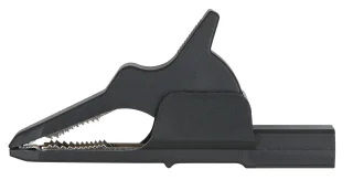 KS Tools 4,0 mm Eingangsbuchse auf Krokodilklemme schmal, schwarz schwarz - 150.1679