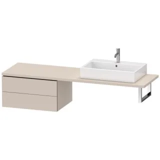 Duravit L-Cube Unterschrank für Konsole Taupe Supermatt 720x547x400 mm - LC585908383 LC585908383