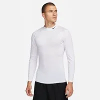 Nike Trainingsshirt M NP DF TIGHT LS MOCK schmal geschnitten, atmungsaktiv, schnell trocknend