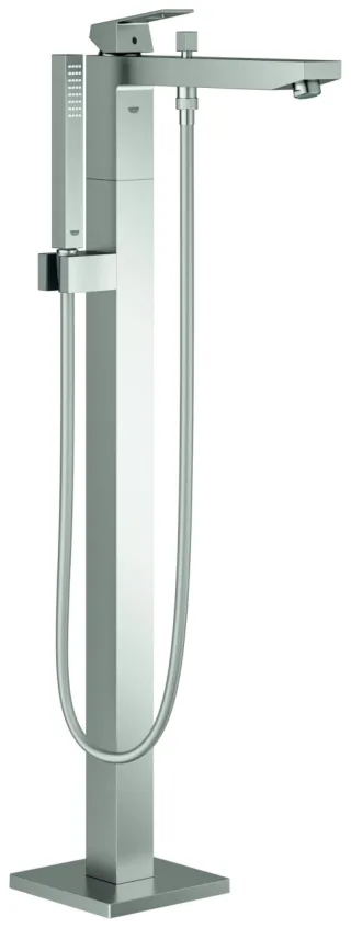 GROHE EH-Wannenbatterie Eurocube 23672_1 Fertigmontageset Bodenmontage supersteel, 23672DC1 23672DC1