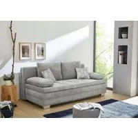 Jockenhöfer Gruppe Schlafsofa Lincoln, B: 203 cm, Liegefl. 160x203 cm, Dauerschläfer, mit Bettfunktion, Bettkasten, Kaltschaumtopper & 2 Zierkissen