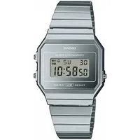 CASIO VINTAGE Chronograph A700WEV-7AEF, Quarzuhr, Armbanduhr,Damenuhr,Herrenuhr,Digitaluhr, Edelstahlarmband