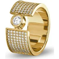 JETTE Silberring JETTE Damen-Damenring 925er Silber 155 Zirkonia, Zirkonia, synthetisch