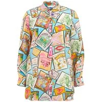 Frogbox Blusenkleid Blouse Disney Postcard Print