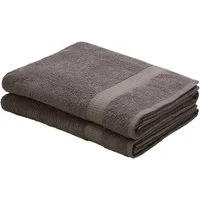 OTTO home Strandtücher Juna, 2 Strandtücher 100x180, 100% Baumwolle, Set und als Serie, Walkfrottee (2-St), Handtuch-Set, mit Bordüre, Handtücher in Uni-Farben, weich