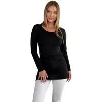 Mississhop Langarmshirt Modisches Damen-Longshirt mit langen Ärmeln