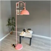 Bamyum Stehlampe Moderne Stehlampe aus Metall mit E27, verstellbarer Lampenschirm, ohne Leuchtmittel, E27, verstellbarer Lampenschirm, Stehluchte mit Ablage