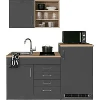 KOCHSTATION Pantryküche KS-Mali, Breite 160 cm, mit E-Geräten
