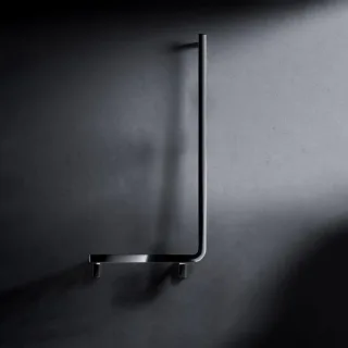 Keuco Axess Winkelgriff 35006170801 90Grad, rechte Ausführung, 851x381mm, Aluminium silber-eloxiert/verchromt