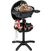 COSTWAY Elektro-Standgrill XXL bis 315°C, 2400 W, 2-in-1 Ganzen/separat