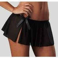 petite fleur gold Stringrock aus leicht transparentem Netzmaterial