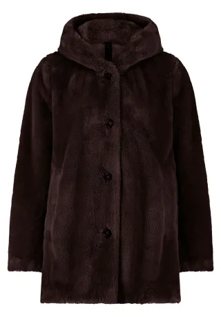 Betty Barclay - Plüschjacke dunkelbraun - Gr. - 44