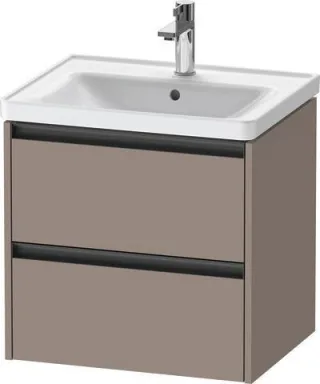Duravit Ketho.2 Waschtischunterbau wandhängend Basalt Matt 584x455x549 mm - K25281043430000 K25281043430000
