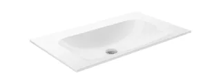 Keuco Keramikwaschtisch X-Line 33160, ohne Hahnlochbohrung, weiß, 33160318000 33160318000