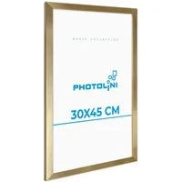 PHOTOLINI Bilderrahmen modern mit bruchsicherem Acrylglas, Holz MDF für Fotos & Poster, für 1 Bilder (1 Einzelrahmen), Posterrahmen 30x45 cm zum Aufhängen