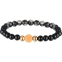 Kim Johanson Armband Flow in Schwarz (1-tlg), mit Natursteinen mit Alabasta und Onyx