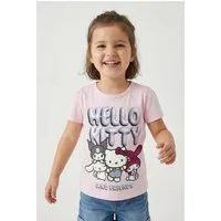 Name It Kurzarmshirt NMFFIRA HELLOK SS TOP NOOS SKY Baumwollmischung, Hello Kitty Druck