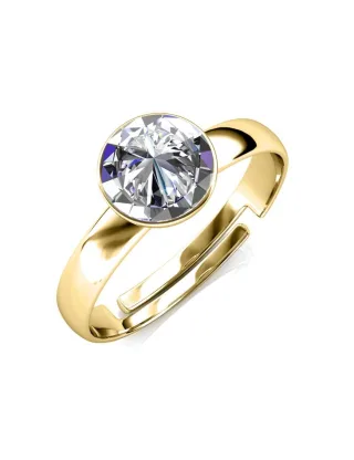 Acacia One Size Ring - Gold und Kristall