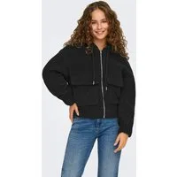 ONLY Kapuzenplüschjacke ONLTANJA TEDDY HOOD JACKET OTW NOOS Kunstfaser