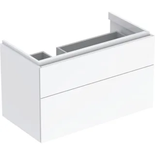 Geberit Xeno2 Unterschrank f. Waschtisch m. Ablagefläche rechts m. 2 Schubladen, 88x53x46,2cm, weiß, 500515011